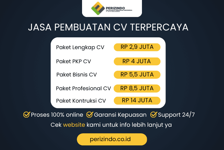 Jasa Pembuatan CV Terpercaya